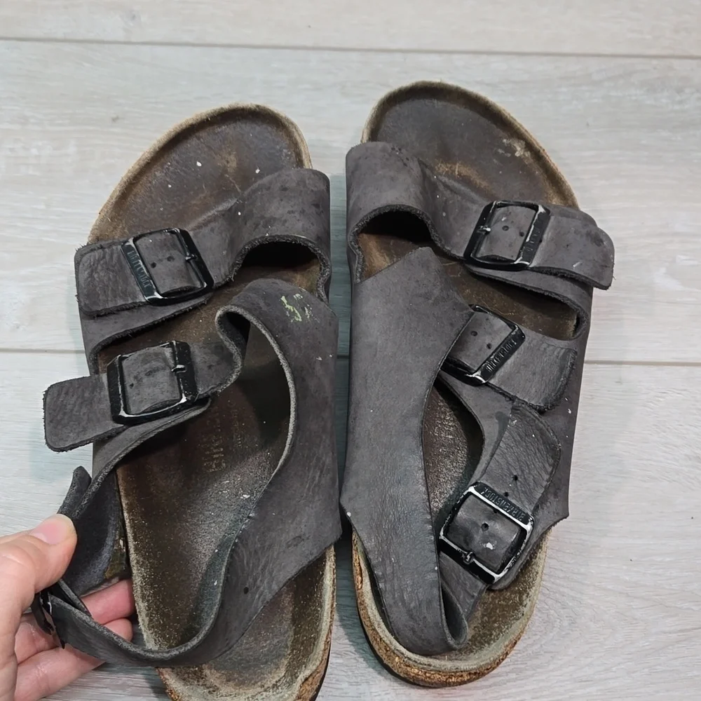 Birkenstock Women Milano Sandals Flats shoes sz 41/10 Regular